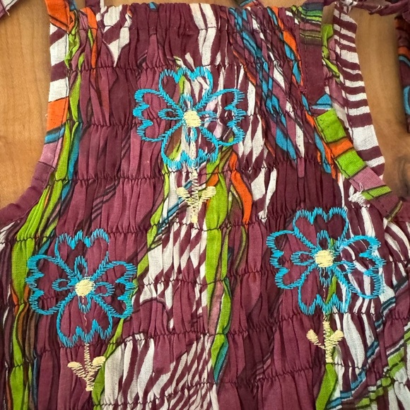 Raj Kids Multicolor Patterned Dress - Picture 2 of 4